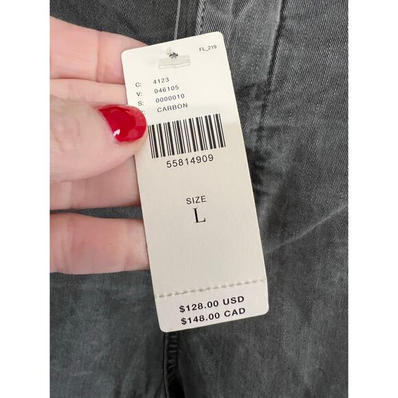 Anthropologie AMADI Gray Straight Leg Jeans Size L High Rise Made in USA NWT - Picture 4 of 11